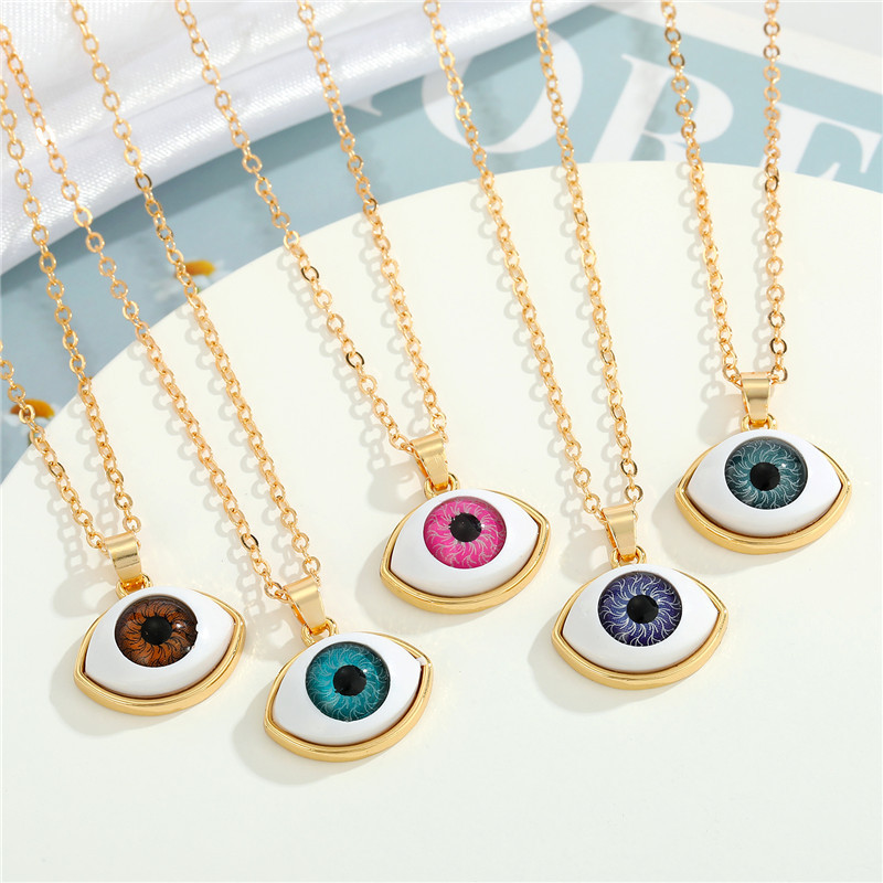11g Weight Wholesale Jewelry Fashion Eye Alloy Necklace