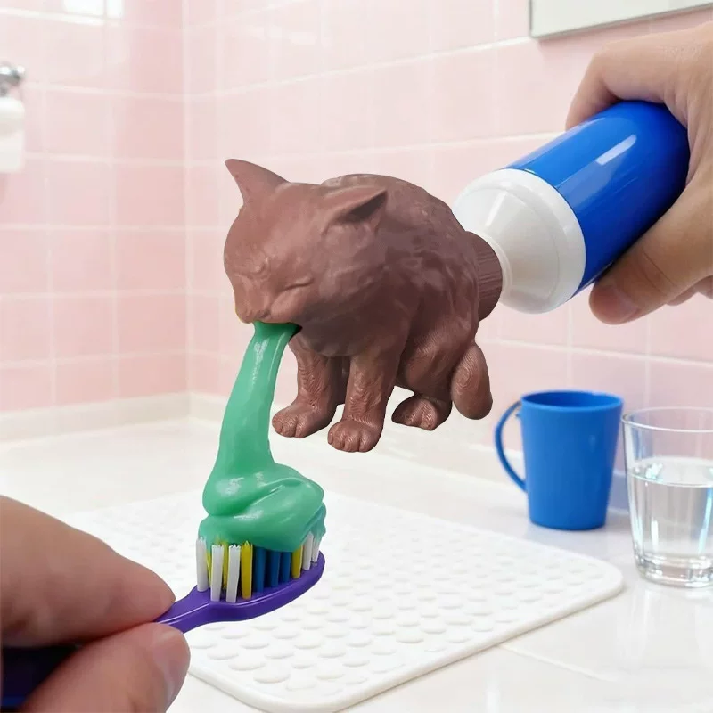 Creative toy, toothpaste, (Cross-border trading), 3D, cat