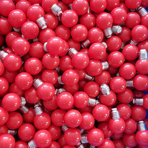 led多彩球泡红黄蓝绿桔粉紫白色节日庆典灯泡家用氛围灯