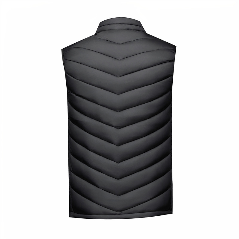 Aliexpress base de hombre de otoño y invierno, chaleco blanco cálido, chaleco de tendencia explosiva Amazon