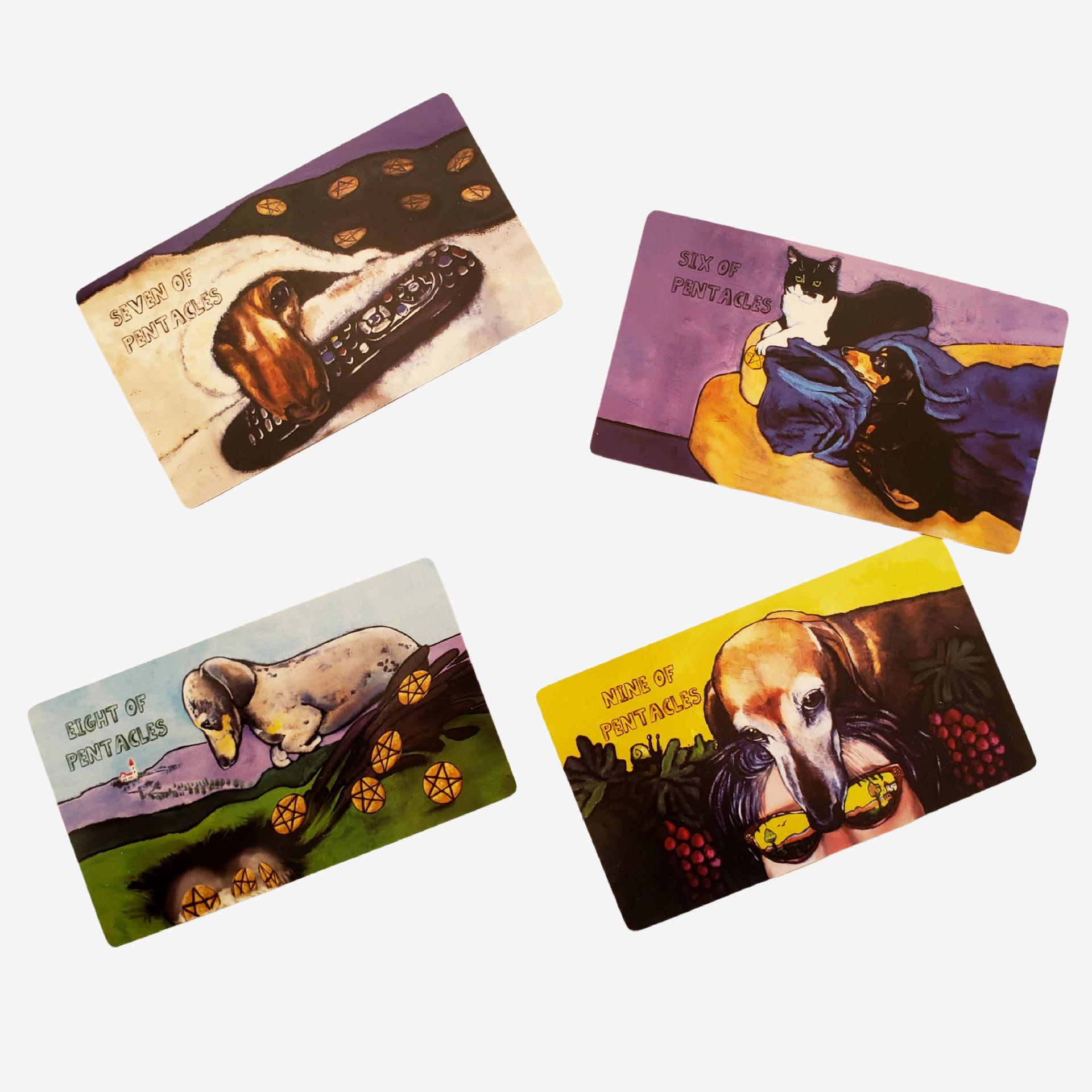 Dachshund Tarot Cards Party Games For Card Games Enthusiasts_voghion.com