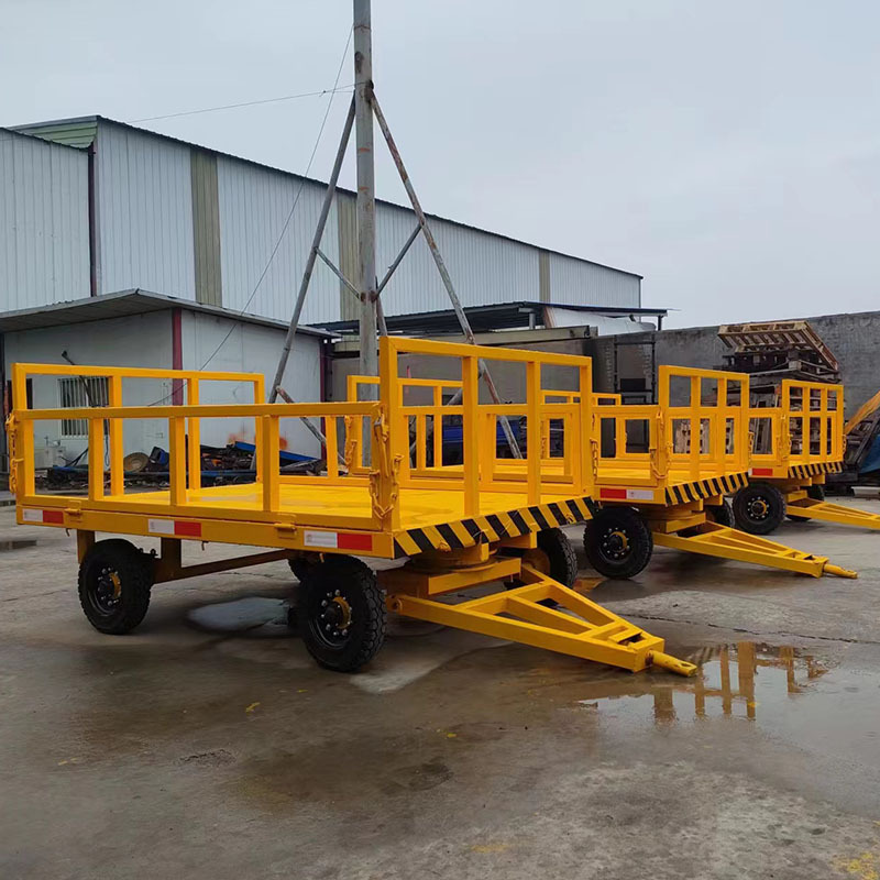 重型牵引平板车 工厂周转牵引式平板拖车 1-30吨按要求1-100吨