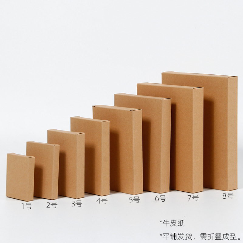 Venta al por mayor Kraft papel rectangular cartón plano máscara caja de embalaje regalo universal doble enchufe caja ropa interior calcetines caja image 9