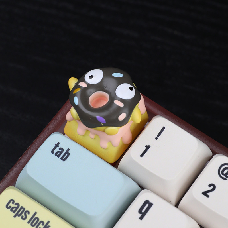 Original Design Donut Cute Keycap Mechanical Keyboard Personalized Customization Cartoon Esc Trendy Toy