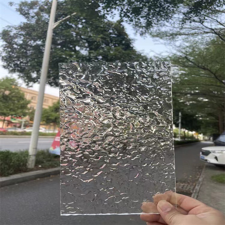 透明亚克力PS透明炫彩条纹板激光折弯拼接UV印刷打印加工有机玻璃