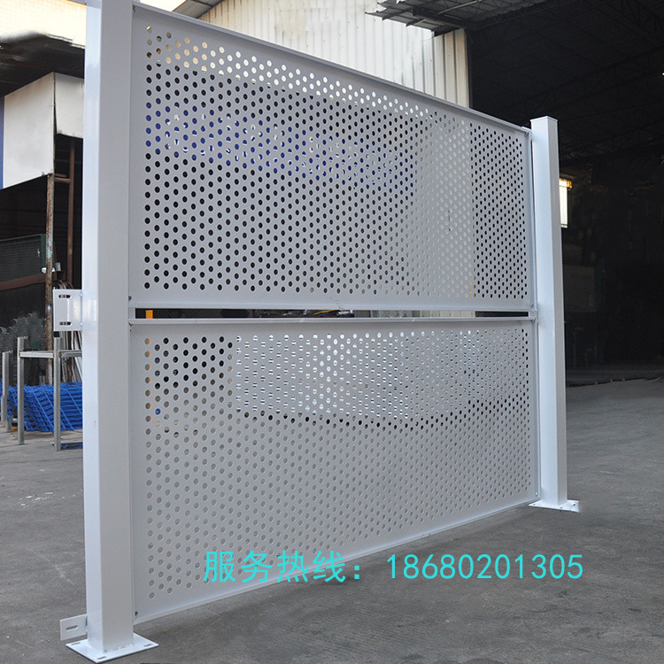 深圳东莞广州深圳佛山市政施工地铁施工装配式钢结构冲孔围挡批发