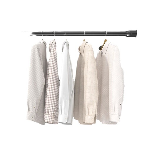 Lejie hole-free telescopic rod without installation drying rack clothes hanger bathroom curtain rod bathroom bedroom curtain rod wardrobe