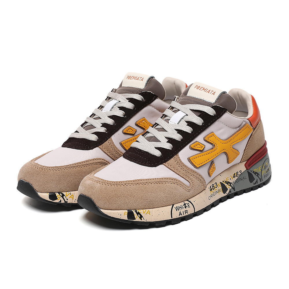 Comercio exterior transfronterizo nuevos zapatos masculinos premium, suela gruesa transpirable, zapatos deportivos casuales de cuero anti-pelú.