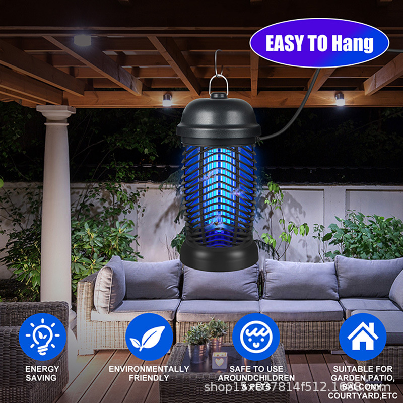 New Mosquito Killer Lamp Electronic Household Outdoor Multi-Functional Portable Mosquito Repellent Lamp Cross-Border Foreign Trade Electric Shock Mosquito Killer