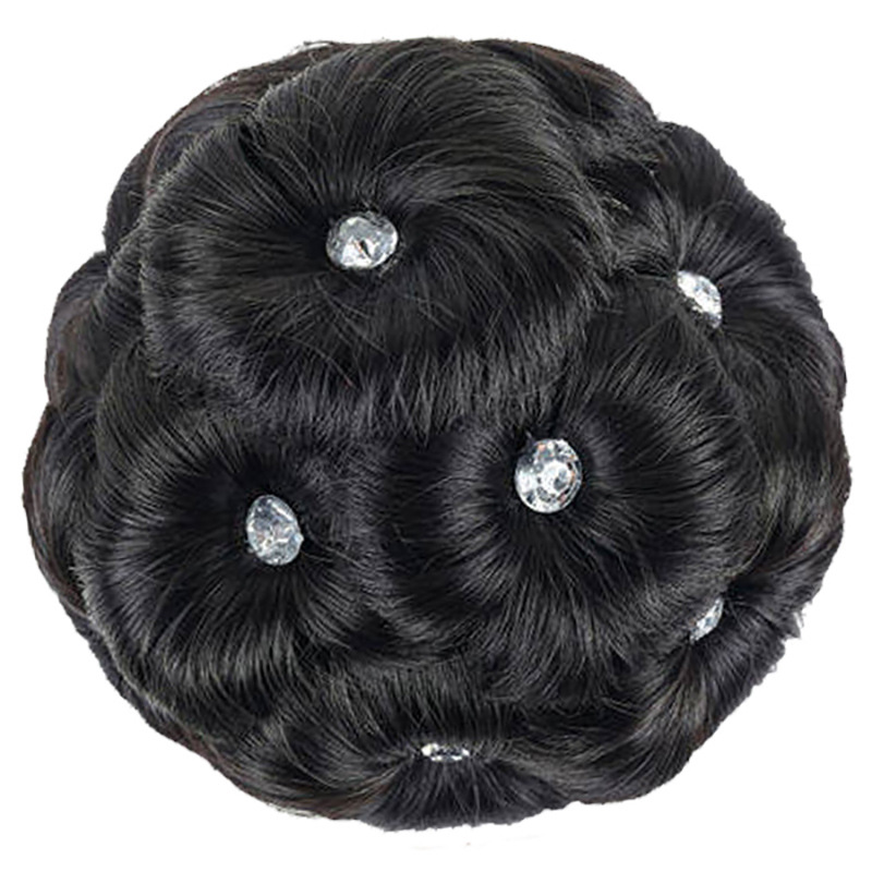 Peluca forma pelo bolsa nueve flor clip peluca anillo nupcial bola cabeza chica placa pelo anillo garra clip flor corsé