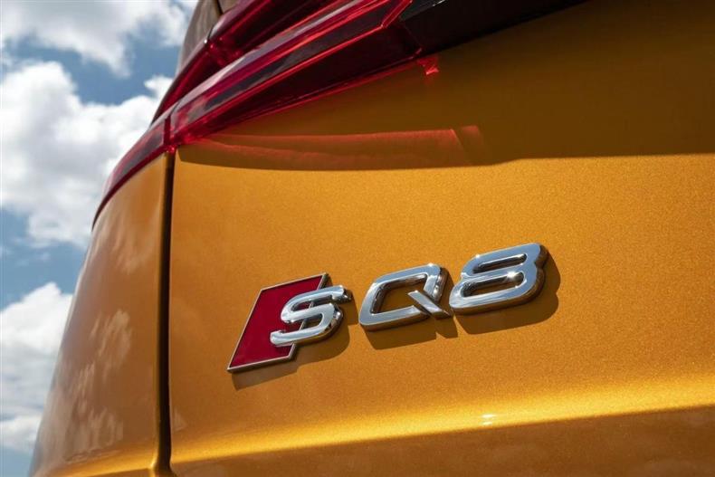 Audi S8 SQ8 body side emblem sticker, ABS black finish, decorative sticker, black modified lettering