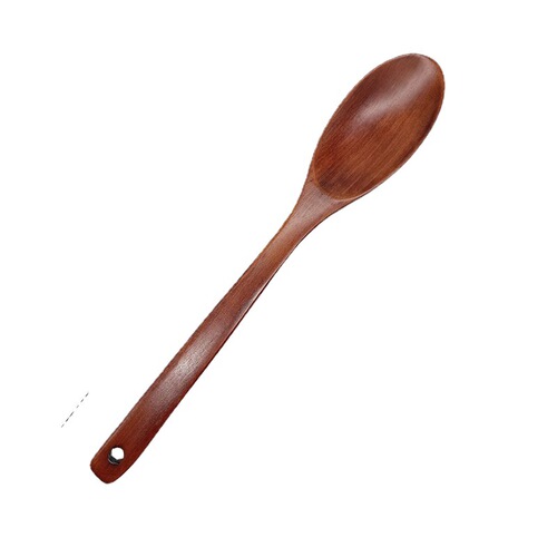 He Shi Home Wooden Spoon Wooden Spoon Korean Style Long Handled Mixing Spoon Wooden Spoon Wooden Tableware Cross-border Exclusive Supply
