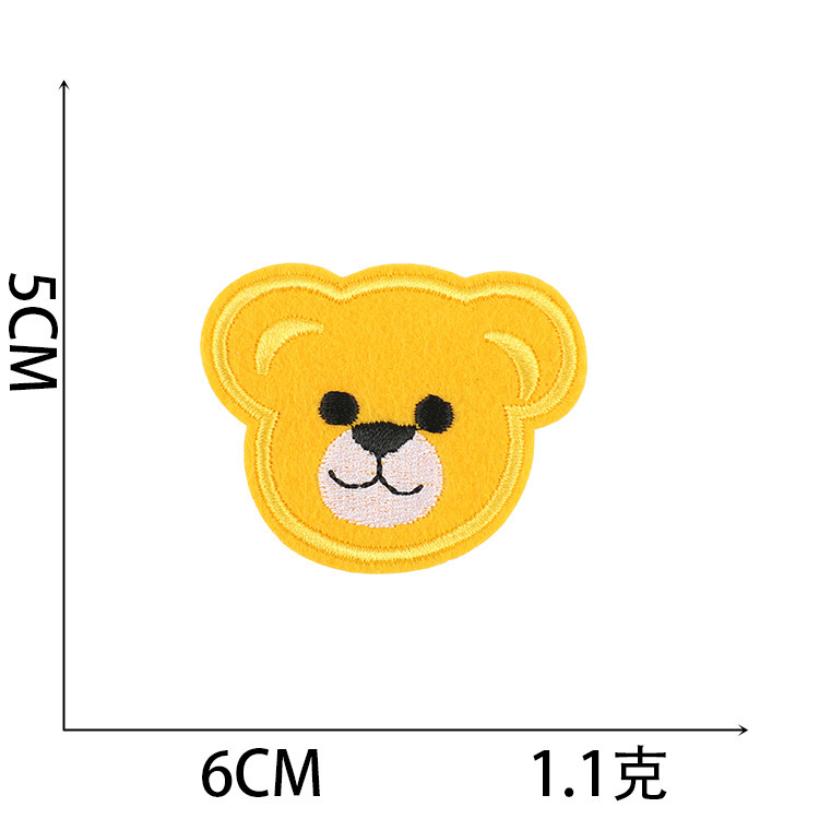 60 parche mezclado bordado pegatinas de tela cara sonriente pegatinas parche de coche flor bordado logo hamburguesa bordado Zhang Zi