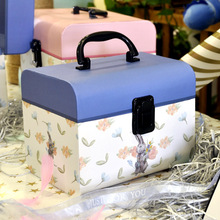 礼品盒长方形提箱田园母亲节鲜花包装盒情人节生日礼物盒