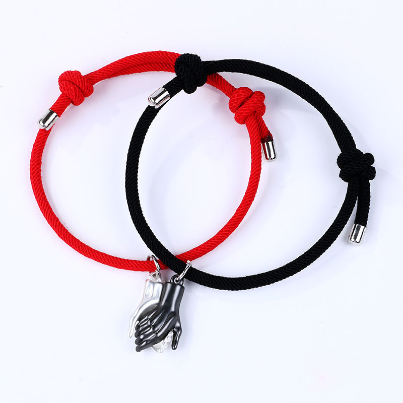 Streetwear Heart Shape Alloy Rope Valentine's Day Unisex Drawstring Bracelets display picture 14