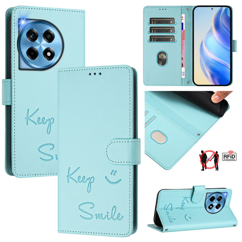 Suitable for Xiaomi 17Promax Smile Card Slot Phone Case Redmi Note 15 Flip Wallet