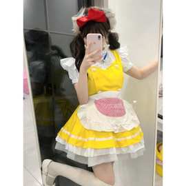 新款罗莉塔Cosplay日本乐天哆啦美动漫服装可爱cos女仆猫娘洋装