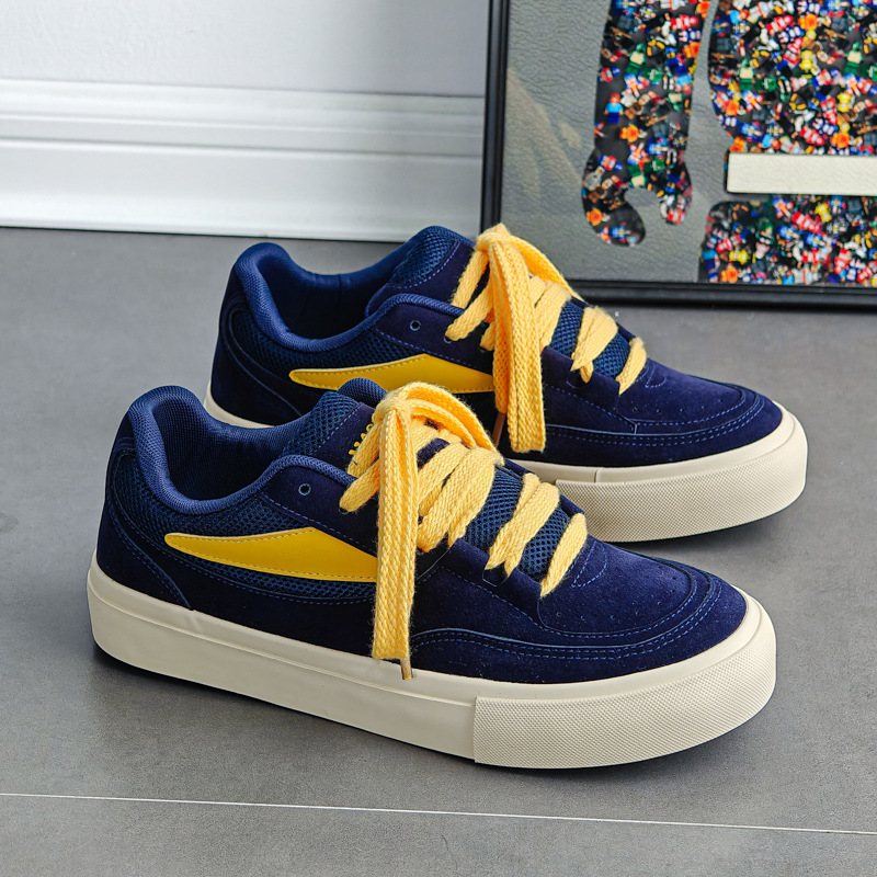 Vasibaen Niche Shoes Trendy 2025 Autum New Bread Canvas Shoes Men's Versatile Casual Board Shoes Trendy