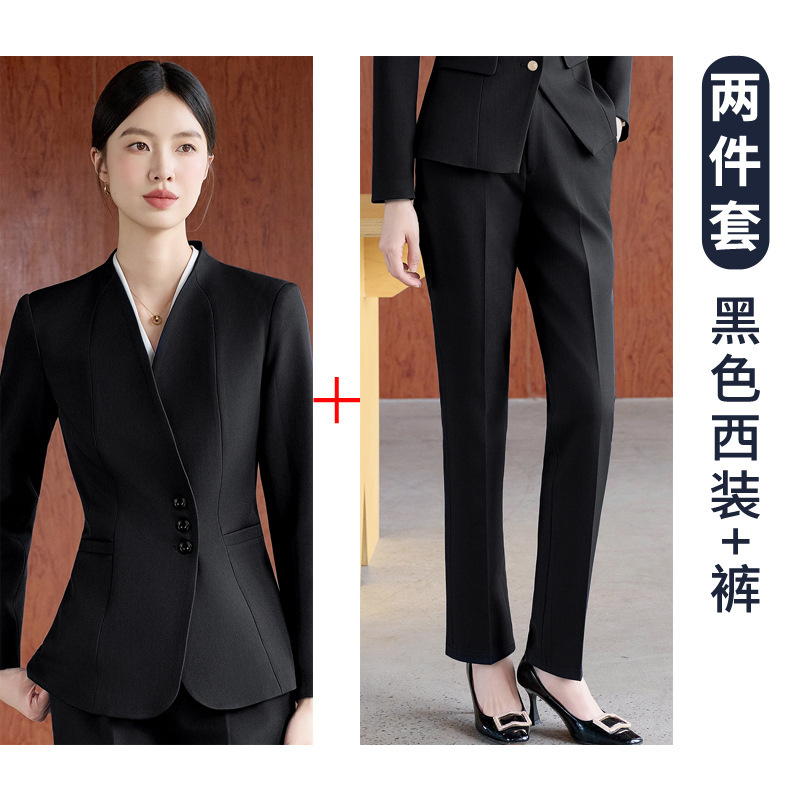 高端女士职业装西服西装套装正装女装时尚高级感中国移动工服8639|undefined