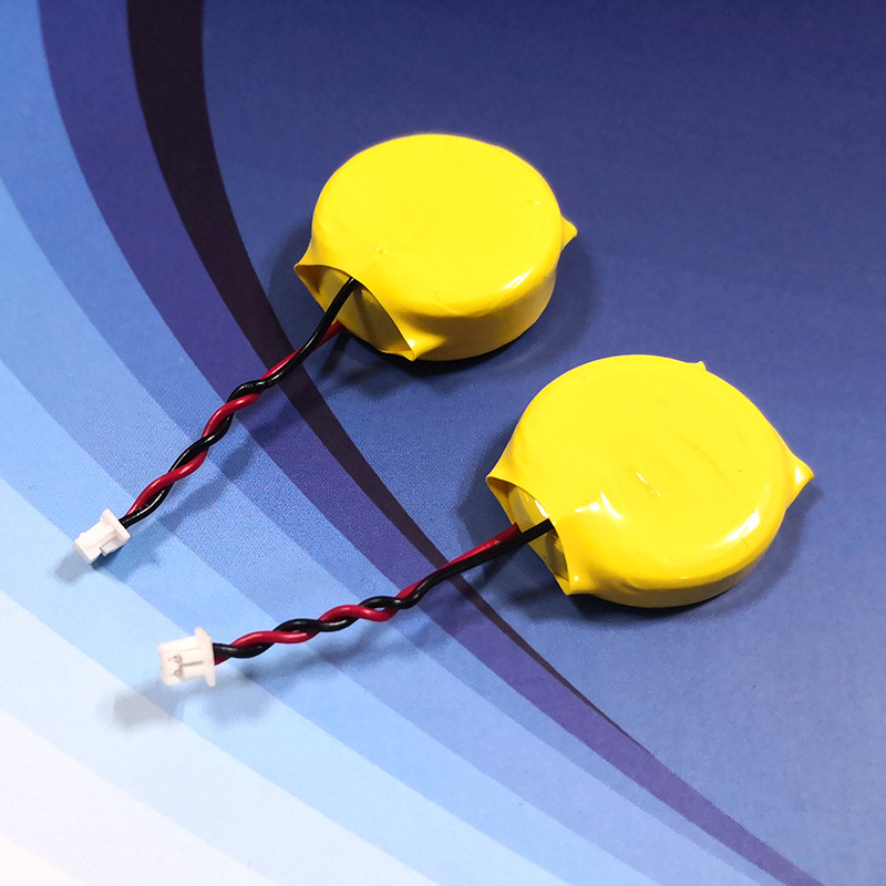 LIR2450充电纽扣电池加端子线3.6v120mAh智能家电 工控主板锂电池