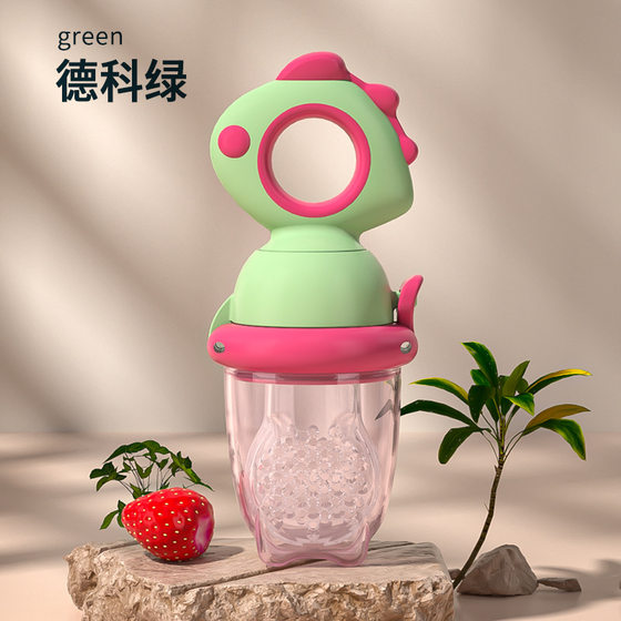 Baby Fruit and Vegetable Push-Bite Bite Fruit Food Supplemental Bite Bag Pacifier Baby Bite Toy Grinding Glue