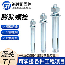 现货镀锌国标膨胀螺丝超长加长铁膨胀螺栓内胀