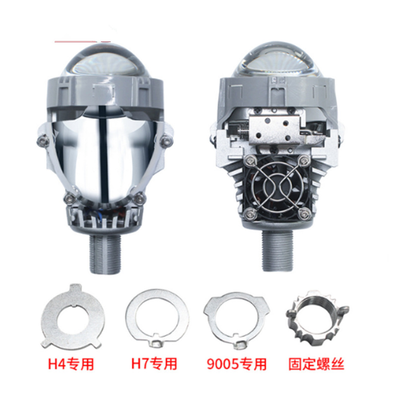 Lentes de doble luz LED para automóviles lente láser ojo de pez LED montaje no destructivo P10