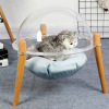 Factory Direct Selling Space Counter Cat West Four Seasons General Transparent Ballo -shaped solid wood summer cat bed delivery round cushion