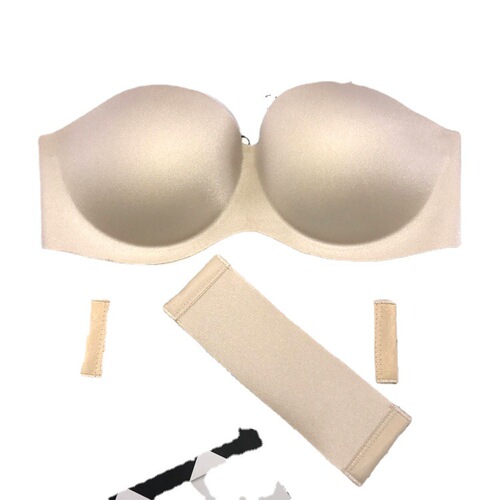 Summer strapless push-up seamless one-piece women's back-beautiful invisible wire-free underwear bandeau bra