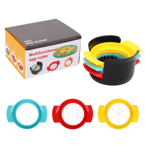 Colorful new ingredient egg cutter, egg slicer, multi-purpose fancy preserved egg splitter, creative kitchen gadgets