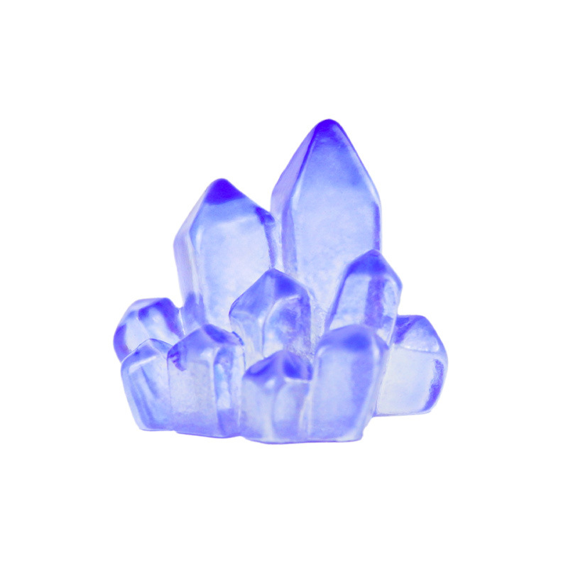 Cristal luminoso resina tridimensional paisaje en miniatura pecera pequeña decoración decoración vista escritorio de bricolaje creativo coche muebles para el hogar