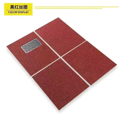universal easy to clean, self-cutting, Universal Foot Pad - black-and-red-silk-circle-four-piece-set
