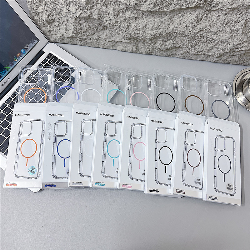 Magnetic Phone Case For Iphone With Wireless Charging Ring_voghion.com