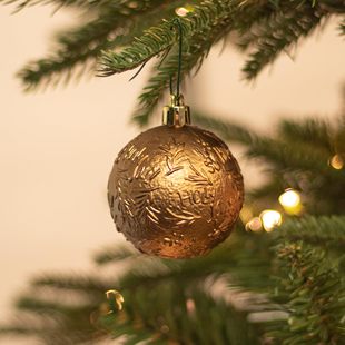 New Creative Christmas Supplies Barrel Christmas Decoration Ball Holiday Gifts Christmas Tree Plastic Electroplating Decorative Pendant
