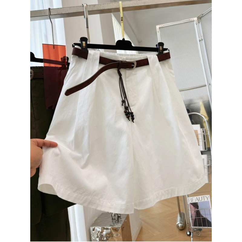 2026 Unique and Beautiful High-Waisted Wide-Leg A-Line Workwear Casual Shorts for Women, Summer Thin Pants for Outerwear, Slimming Effect 2026 Unique and Beautiful High-Waisted Wide-Leg A-Line Workwear Casual Shorts for Women, Summer Thin Pants for Outerwear, Slimming Effect
