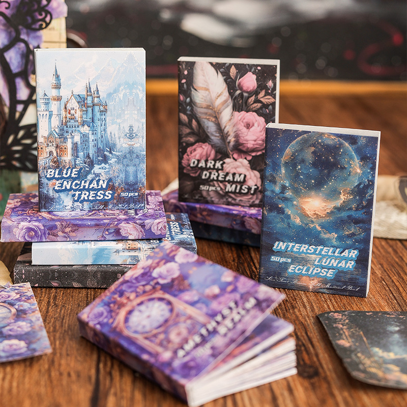 Xingshi Dream Talk Papel de nota retro Papel de material no pegajoso Diario de cuenta manual transfronterizo Material decorativo Doudou