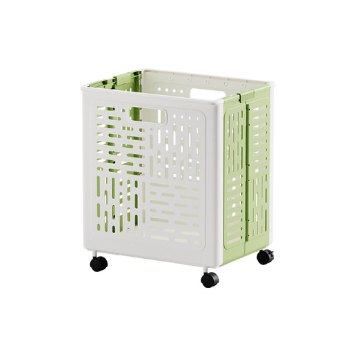 Household foldable dirty laundry basket bathroom large capacity clothing plastic storage box with handle and slot for easy movement dirty laundry bin