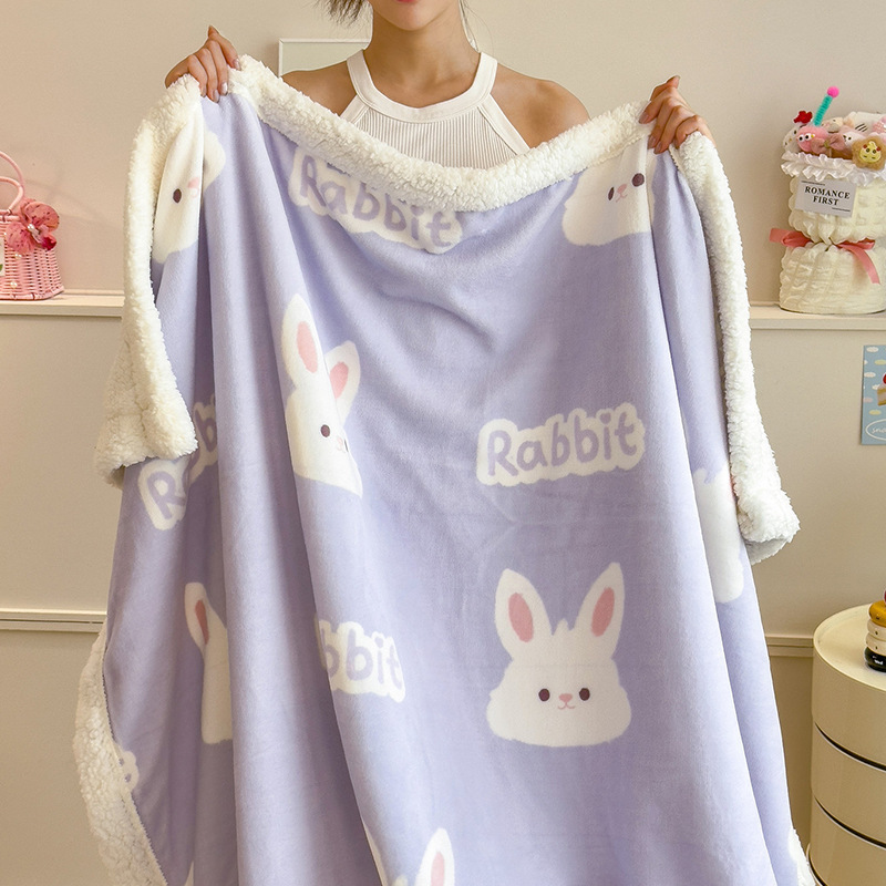 Invierno leche mantas de peluche de oficina siesta mantas mantas de mantas de aire acondicionado sofá mantas de coral mantas de almuerzo individual