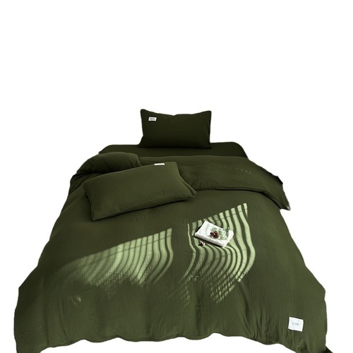 Category A maternal and infant double-layer gauze single product quilt cover 100 cotton pillowcases pure cotton naked sleeping sheets and fitted sheets for Japanese beds