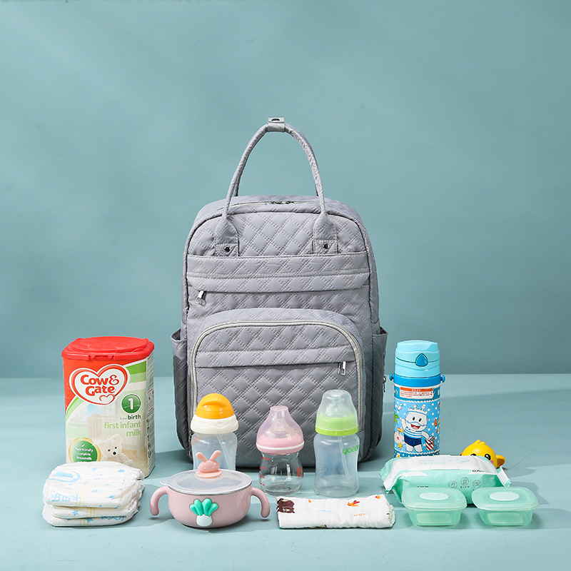 Large Capacity Mummy Bag Baoma Shoulder Bag Women's Fashion Trendy Travel Bag Hanging Baby Carriage Mother and Baby Bag