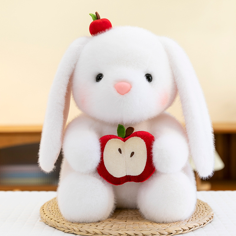 インターネット有名人のかわいいローズウサギの人形ぬいぐるみ人形かわいいウサギのギフト女の子と子供のためのなだめる人形ギフト|undefined