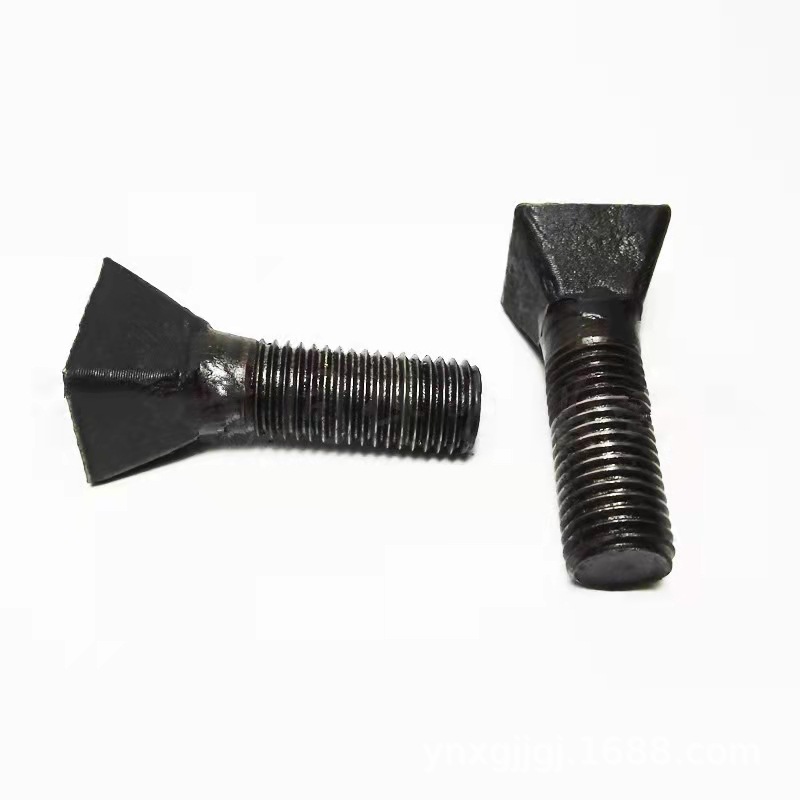 4.8级本色斗型螺丝球磨机衬板螺丝斗型丝斜方头螺栓异型四方头栓