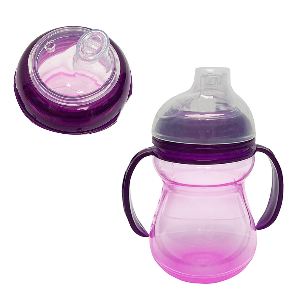 Taza para beber Lucky Baby, pico de pato PP, tetina de silicona, 240ml, sin pajita