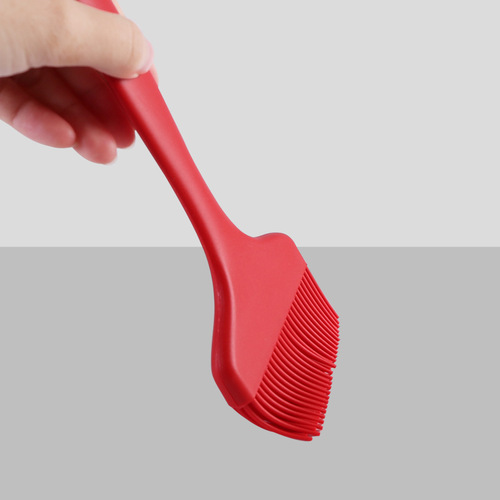 Silicone one-piece wide surface oil brush, sauce brush, non-shedding baking oil brush, BBQ barbecue brush, pancake brush wholesale