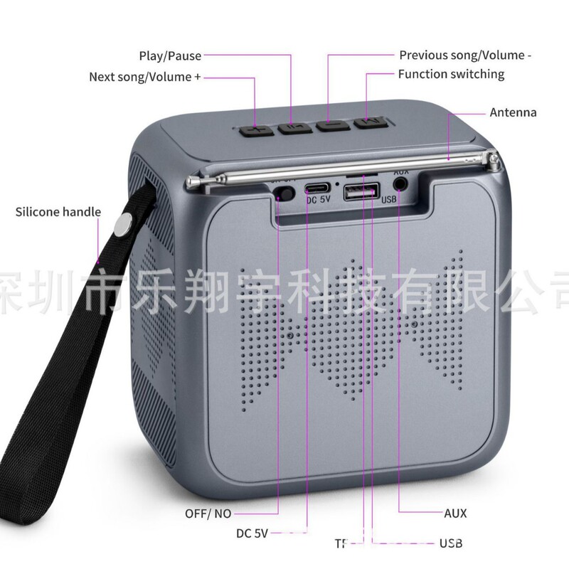 L8MINI 新しいアフリカと南米のホットセール Bluetooth スピーカーソーラーパネル充電ポータブルサブウーファーラジオ|undefined
