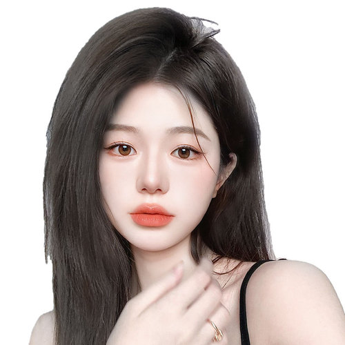Wig piece to increase hair volume and fluffy device, invisible full real hair root patch, light and traceless hair pad, top hair replacement for women