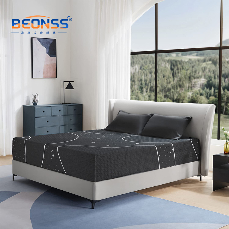 Cool Gel Memory Foam Mattress For Cooling Sleep Stress Relief Medium Hardness Mattress