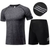 Mahuma ash sports top+three -handed pants