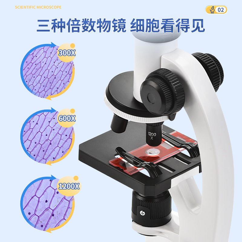 子供用顕微鏡おもちゃ小中学生科学実験器具セット1200倍高精細教材外国貿易卸売|undefined