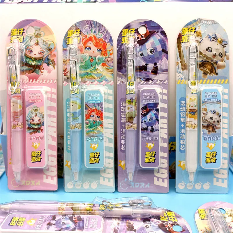 Automatic Pencil Set, cartoon pony design, 0.5 mm leads, elementary school kit